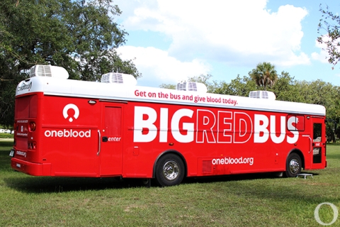 Oneblood Big Red Bus