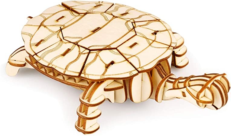 3D model wooden turtle