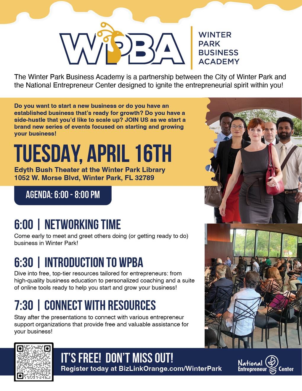 Winter Park Business Academy Flyer