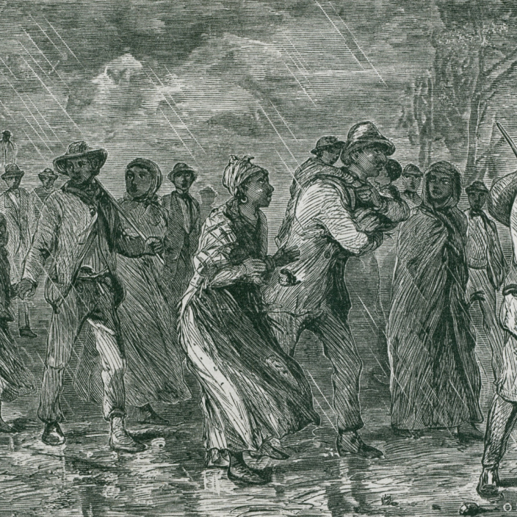 Illustration of the Underground Railroad.