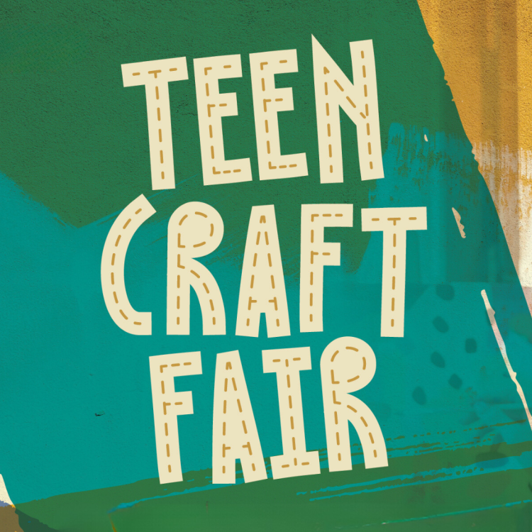 The text "Teen Craft Fair"